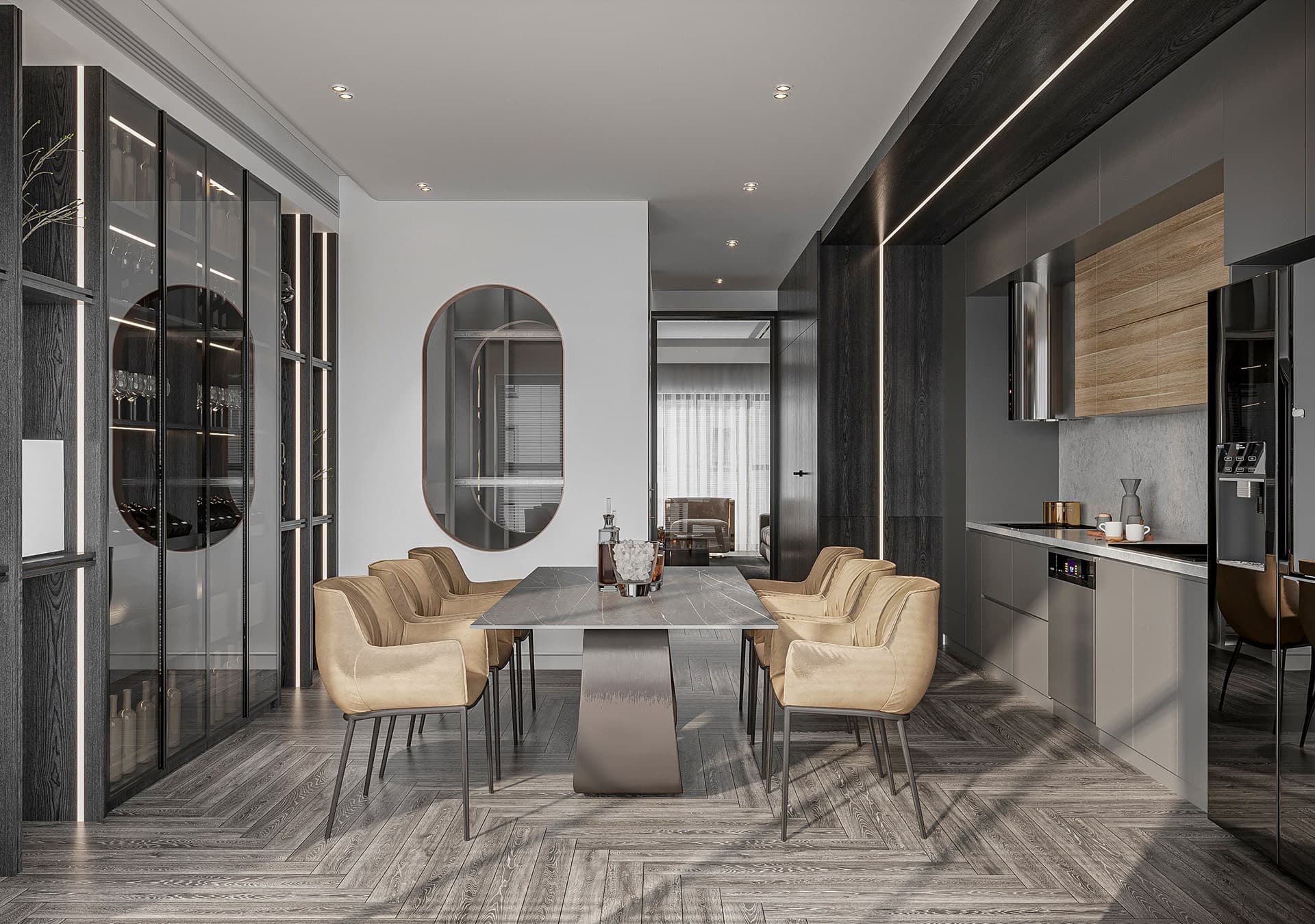 Elegant 6-Seater Dining Table